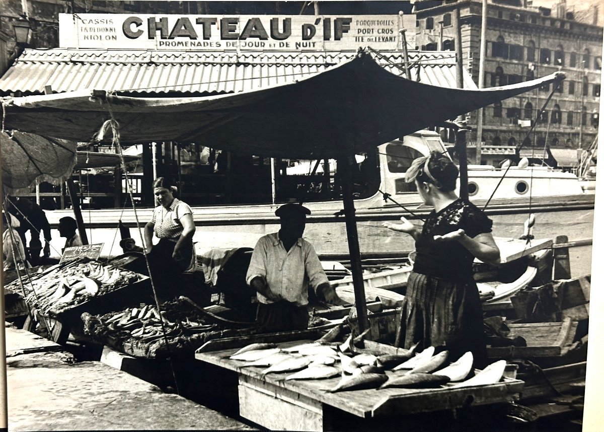 Georges BOYER Lyon XXe Photographie Château d’If Marché aux poissons /18