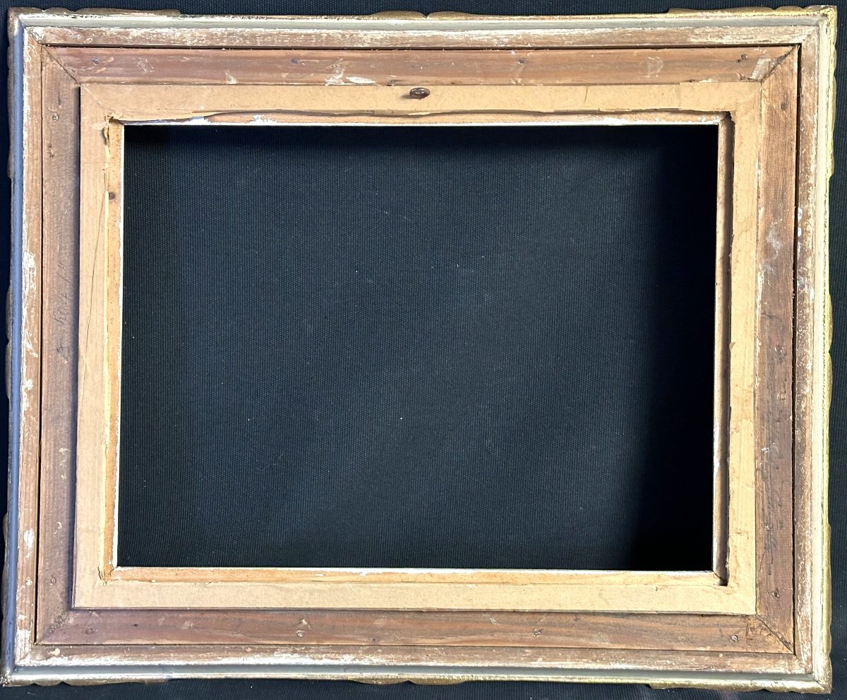 Montparnasse Frame In Golden Wood 40 X 30.5 (or 44 X 34 Without The Marie Louise) Very Good Condition -photo-3