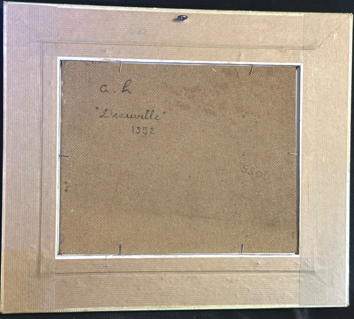 André HAMBOURG 1909-1999 Huile DEAUVILLE 1952 Normandie Musées -photo-1