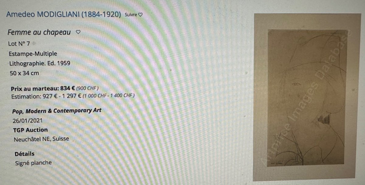 Amadeo Modigliani 1884-1920 Young Man Seated Large Lithograph Signed Published By Leda Jacomet-photo-4