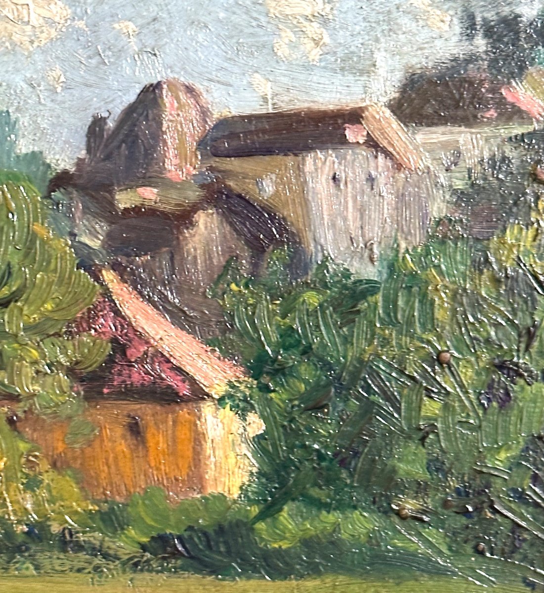 Jules Flandrin 1871-1947 Oil Corenc In Isère Dauphiné Grenoble-photo-4