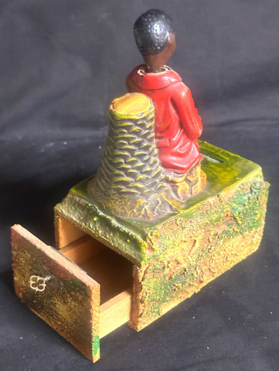 Angel Chapel / Church Seeker Nativity Scene Trunk Young Black Boy Giving Thanks From The Head -photo-2