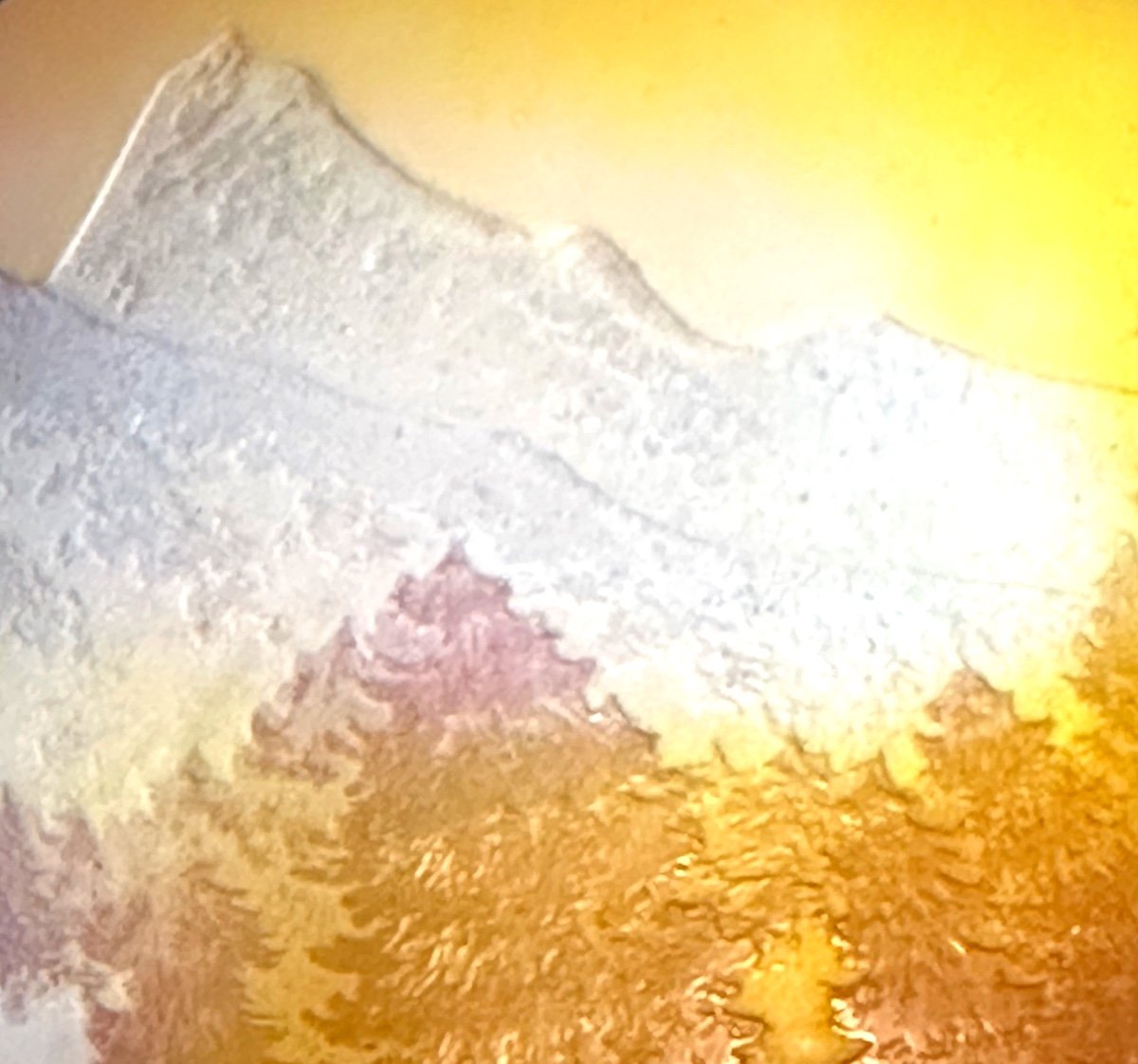 émile Gallé Rare vase à décor de paysage Vosgien signé Lac montagnes Ligne bleue des Vosges-photo-4