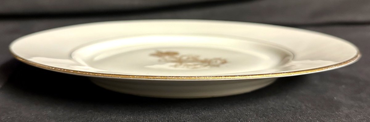 Manufacture de Sèvres Château des Tuileries Assiette plate du Service de Empereur Napoléon III-photo-1