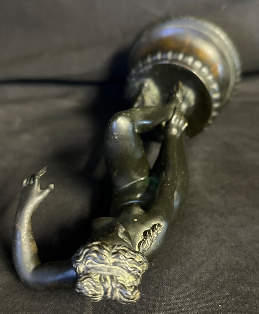 Bronze Aphrodite With Dolphin After Antique 19th Century 25.5cm-photo-6