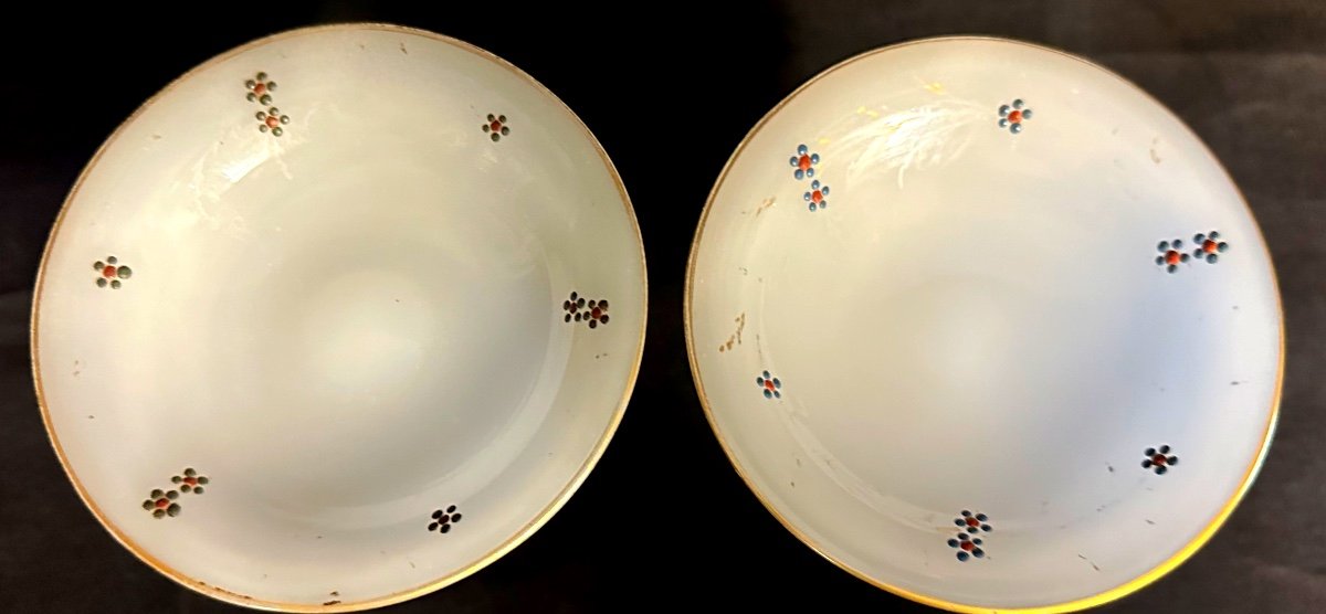 Rare Pair Of Charles X Ring Sizers In Soapy Opaline And 19th Century Enamels-photo-3