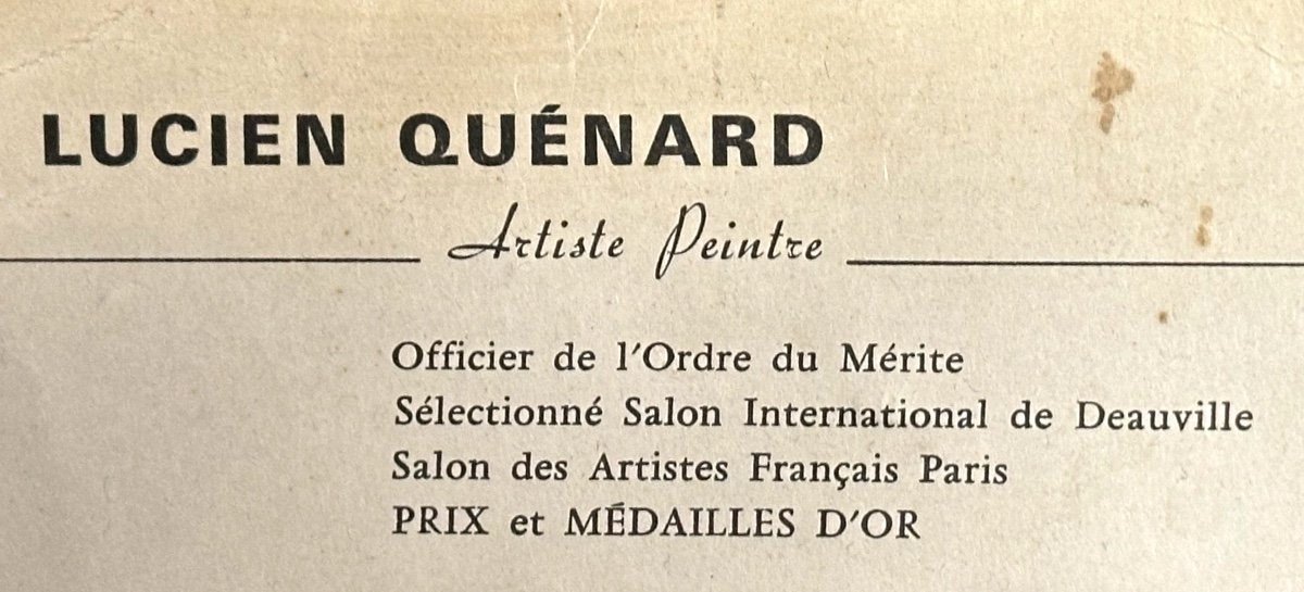 Lucien Quenard 1902-1995 Oil Lake Blanc The 3 Peaks Of Belledonne Alps Grenoble Mountain -photo-4