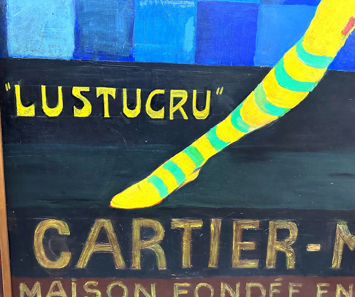 Important Oil Lustucru Cartier Millon Grenoble By Andry Farcy 168x128cm Around 1920 Rare-photo-3