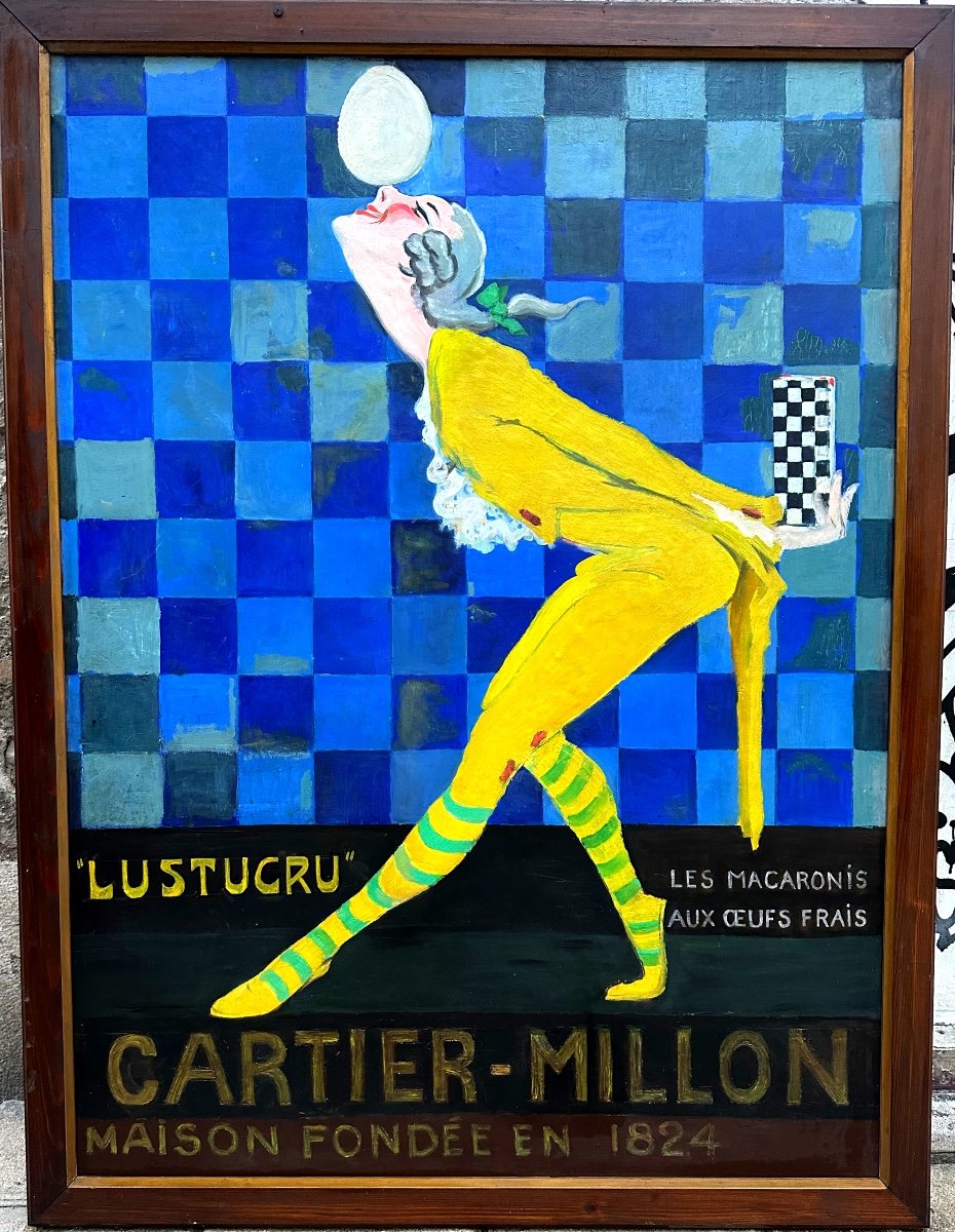 Important Oil Lustucru Cartier Millon Grenoble By Andry Farcy 168x128cm Around 1920 Rare