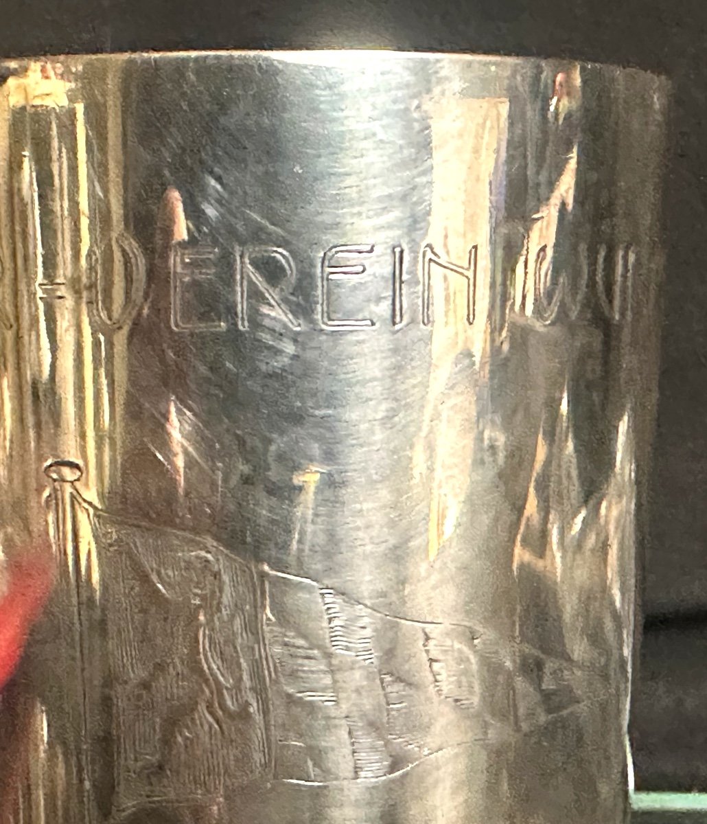 Large Solid Silver Goblet 1901 Sailing Prize Segler Verein Wurmsee Germany Starnberg -photo-4