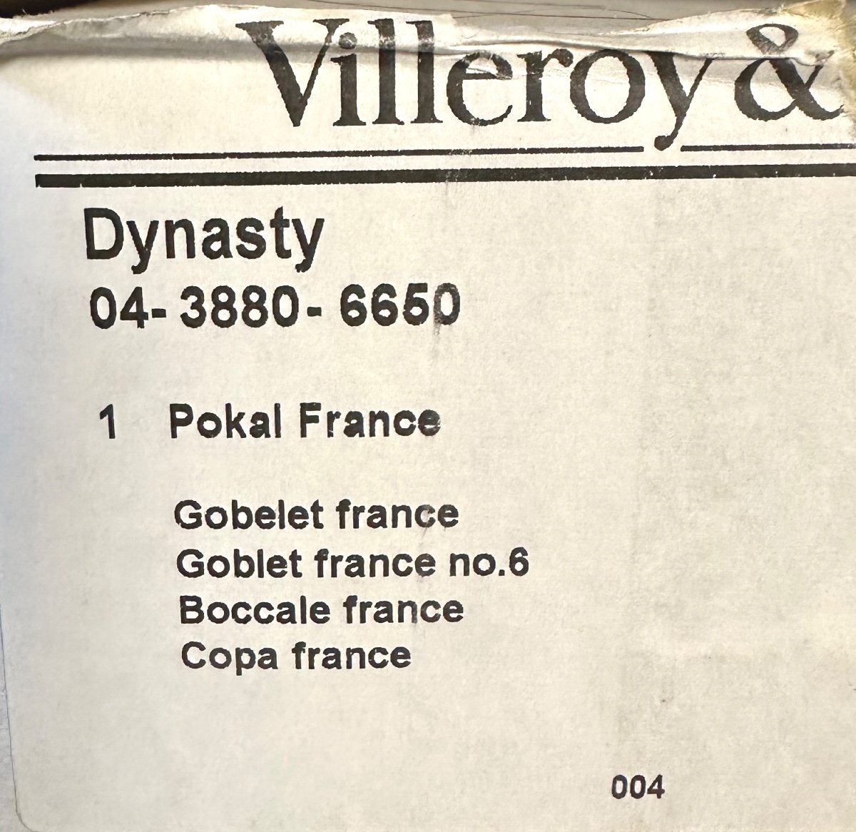 Coupe aux Armes Royales de France Cristal Villeroy et Boch Neuf écrin Armoiries Maison Royales-photo-5