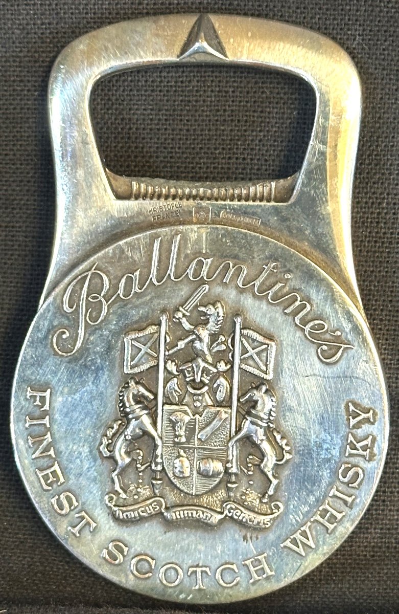 Christofle Ballantine's Scotch Whisky Bottle Opener Silver Metal /1