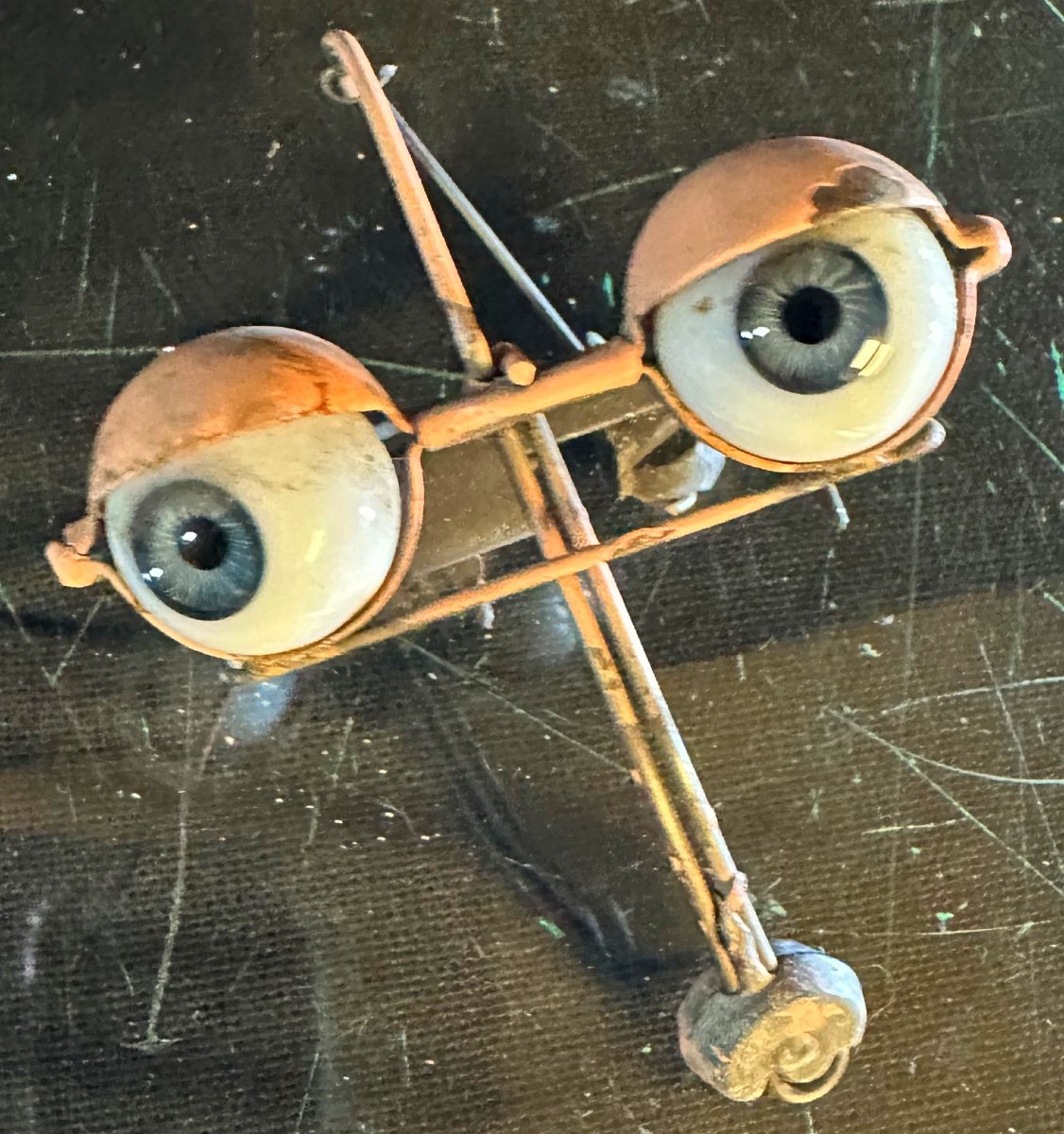 Old Rotating Doll Eyes Curiosity /1-photo-3