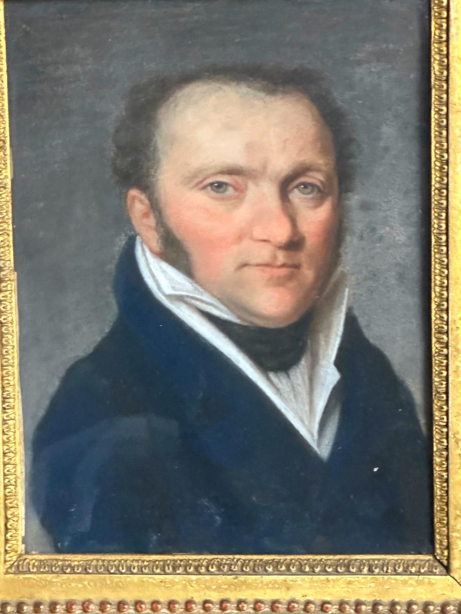 Charles Langlois De Sezanne 1757-1845 Portrait Of A Man Museums Collections In Very Good Condition -photo-3