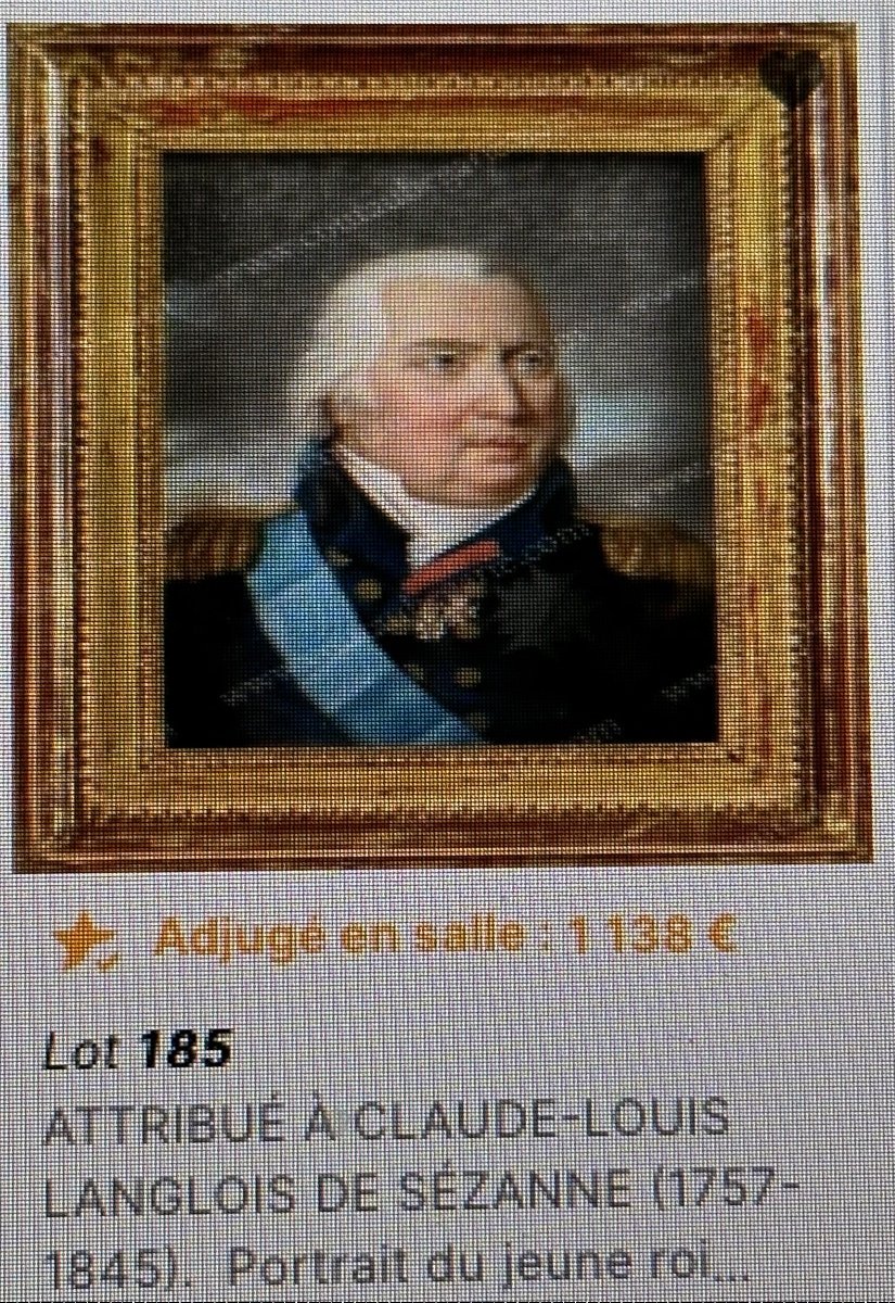 Charles LANGLOIS de SEZANNE 1757-1845 Portrait d’homme Musées Collections En très bon état -photo-6