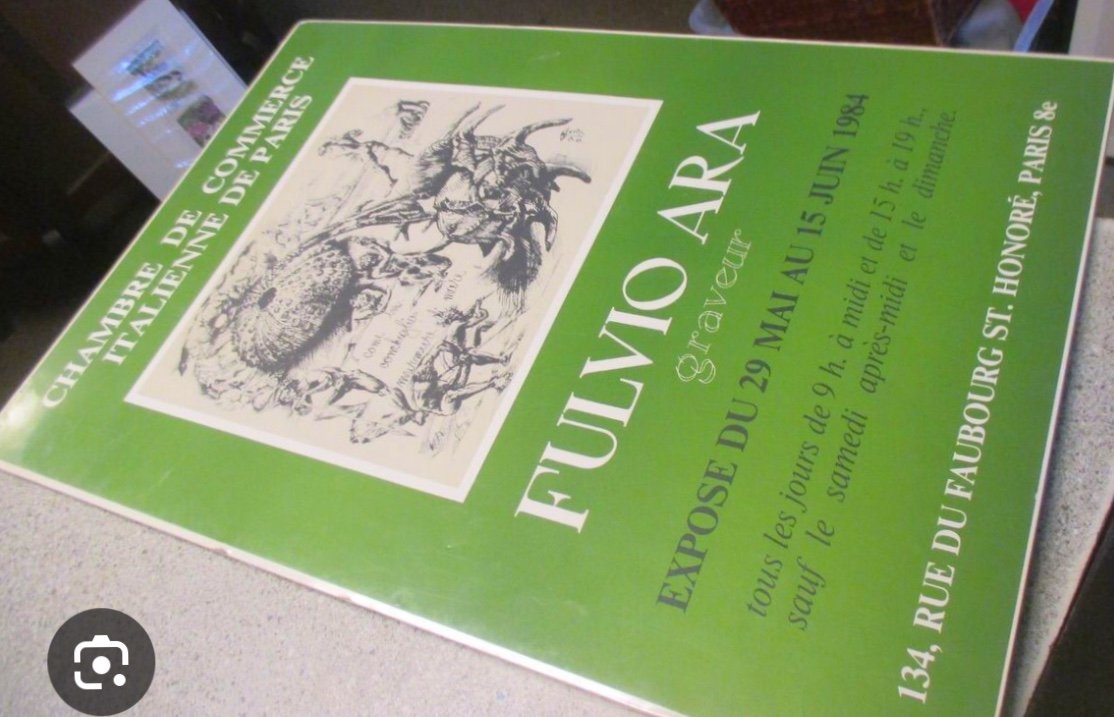 Fulvio Ara XXth Large Watercolor To Illustrate The Lions Of Victor Hugo Exhibition /1-photo-5