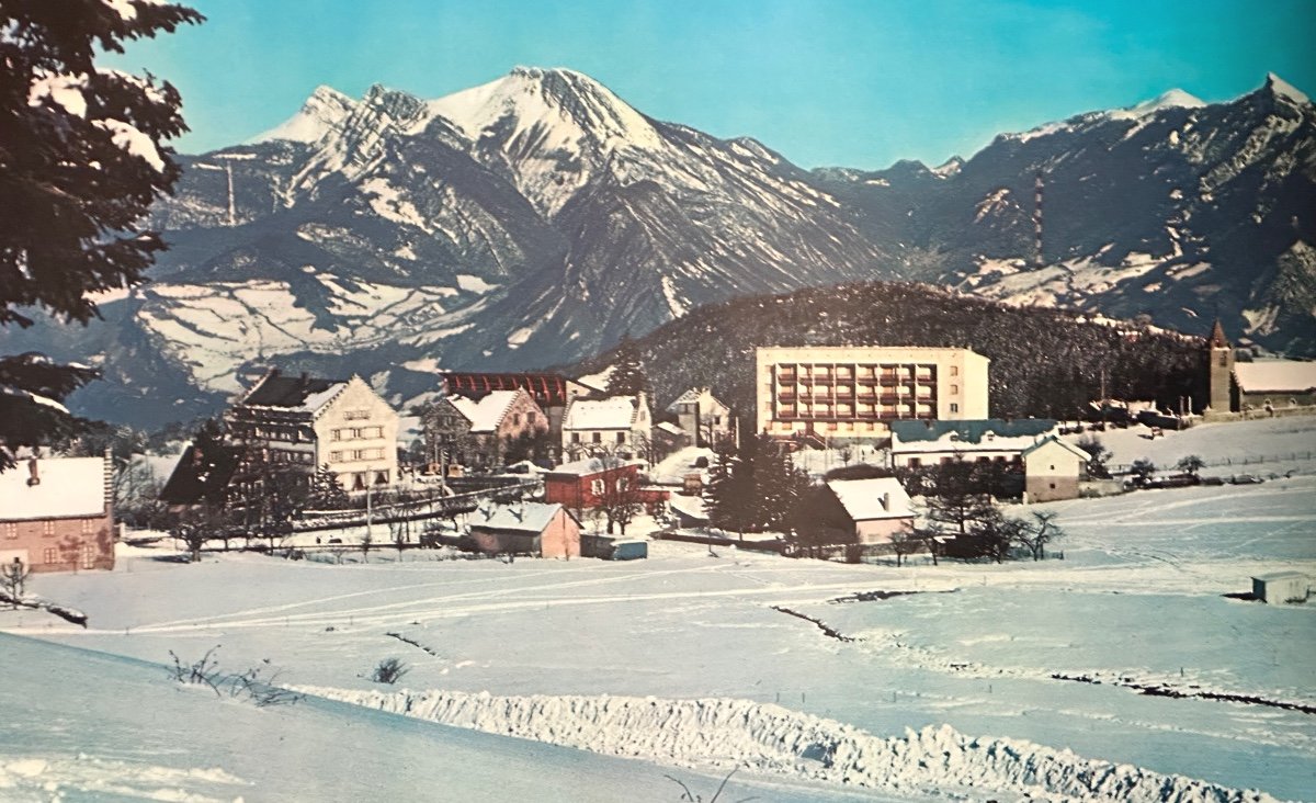 Affiche 30x50cm St Nizier du Moucherotte Jeux Olympiques d’hiver 1968 Ski Grenoble -photo-2