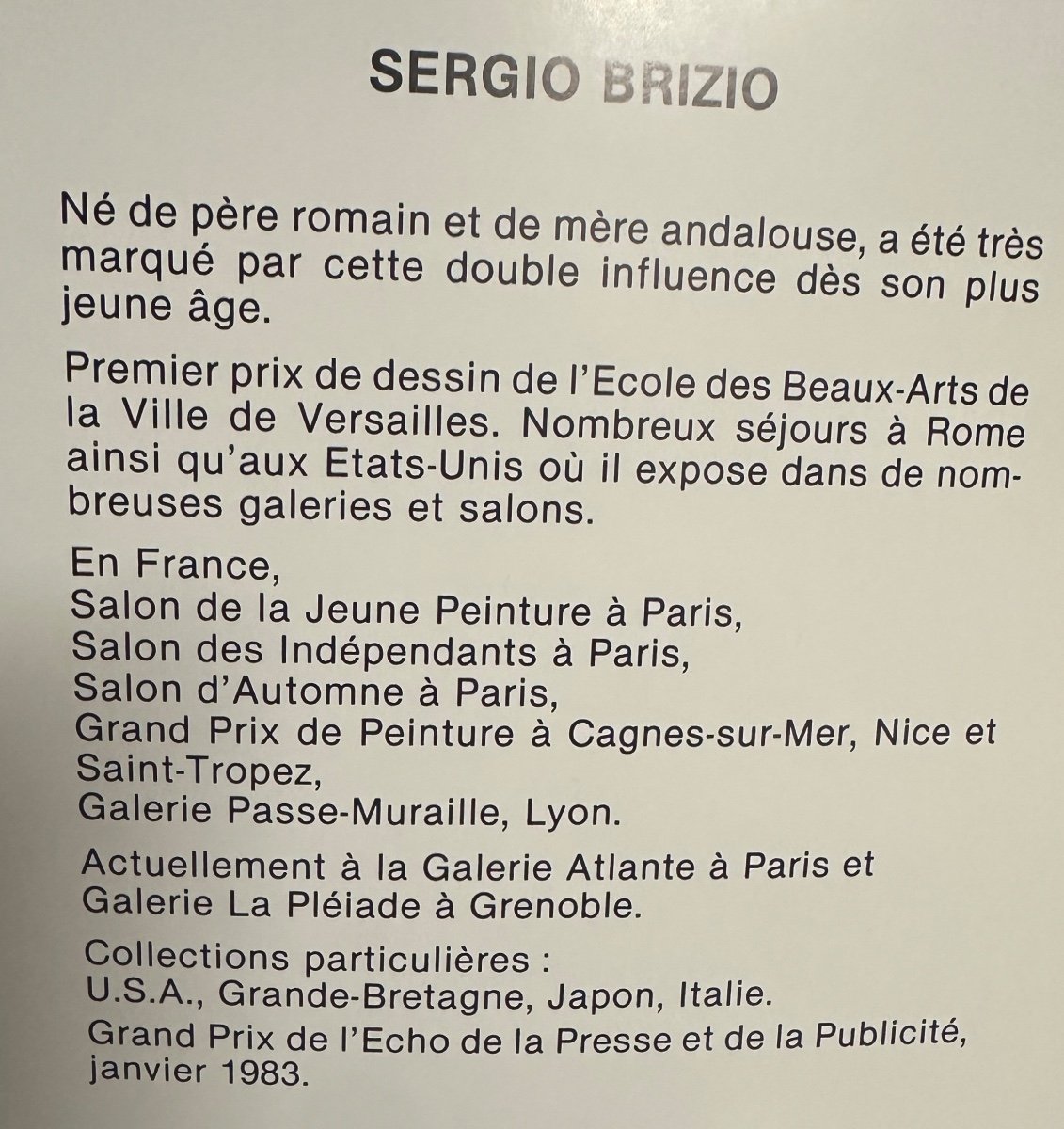 Sergio Brizio 1928-1997 Large Symbolist Oil 60x73cm Zeus And Hot Air Balloon -photo-4