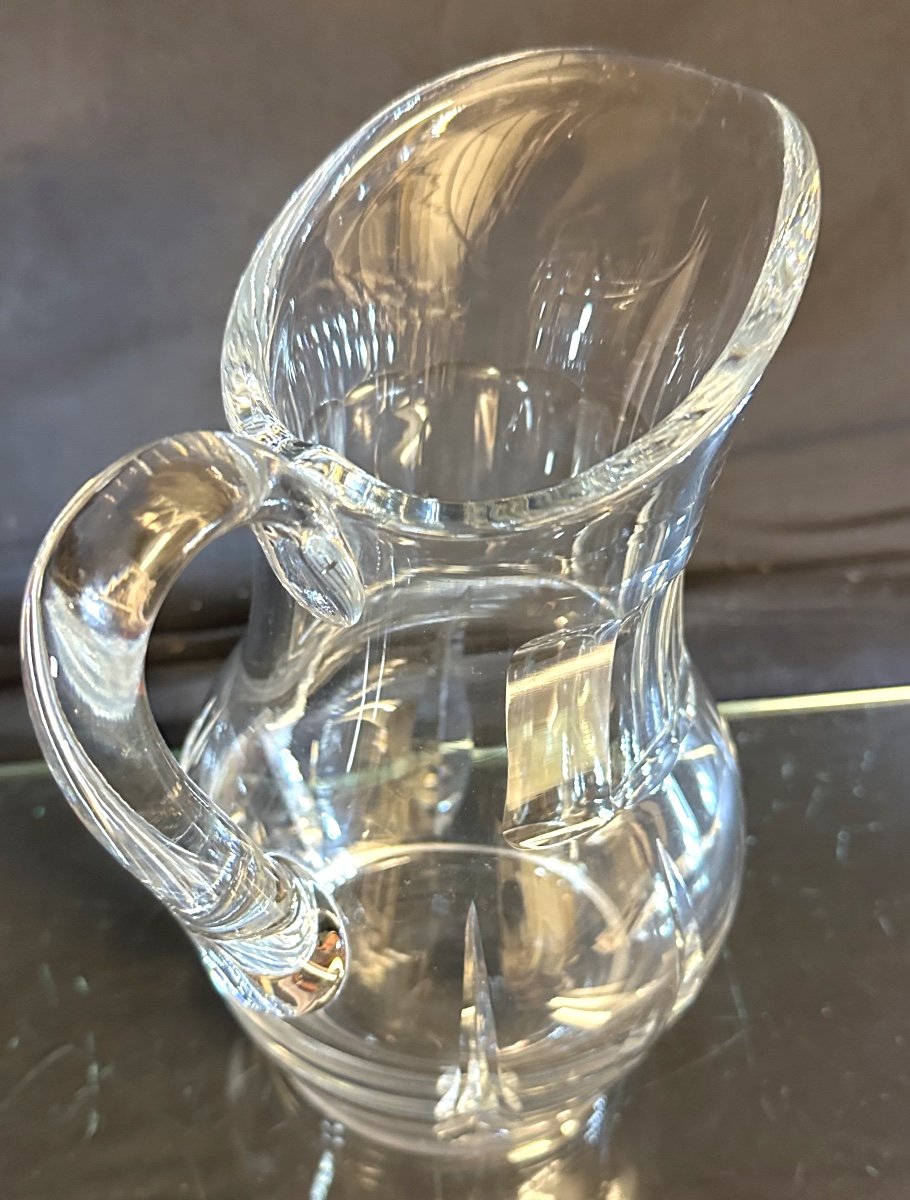 Cristal Saint Louis Water Jug Carafe Cerdagne Model In Very Good Condition Cristallerie St Louis-photo-1