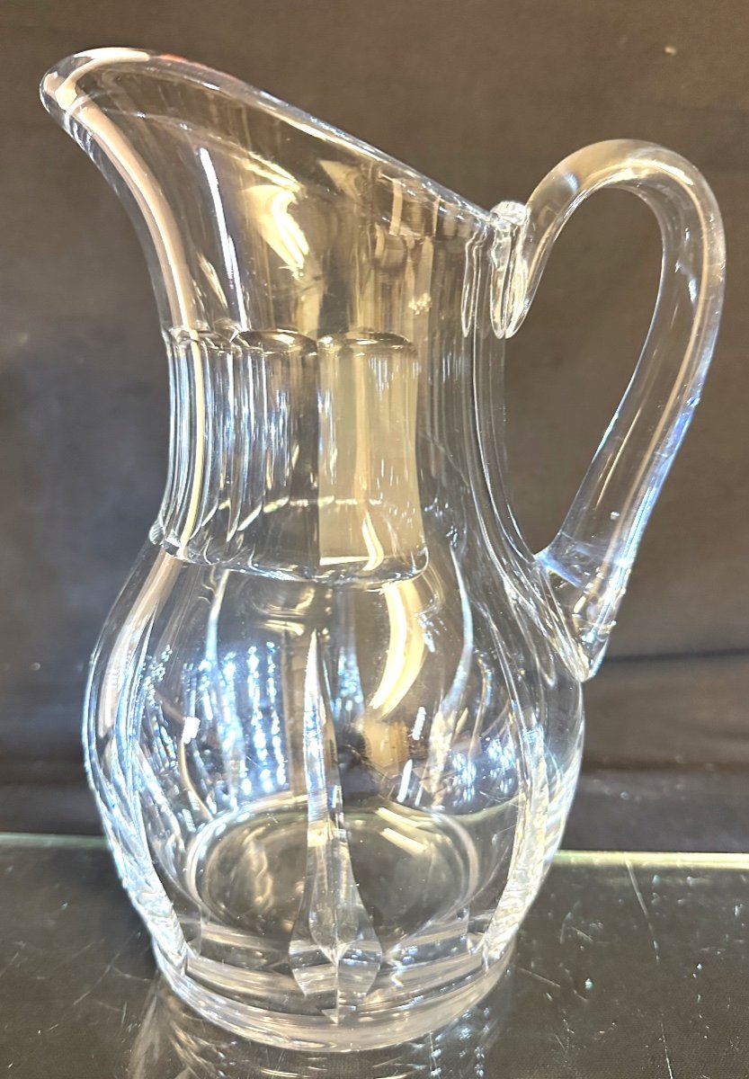 Cristal Saint Louis Water Jug Carafe Cerdagne Model In Very Good Condition Cristallerie St Louis