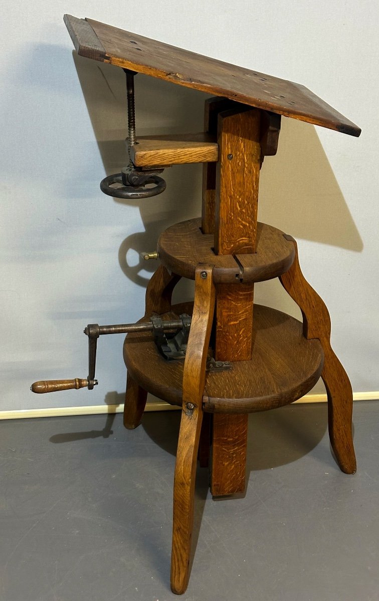 19th Century Double Rack Sculptor's Saddle For Photo Chamber  -photo-2