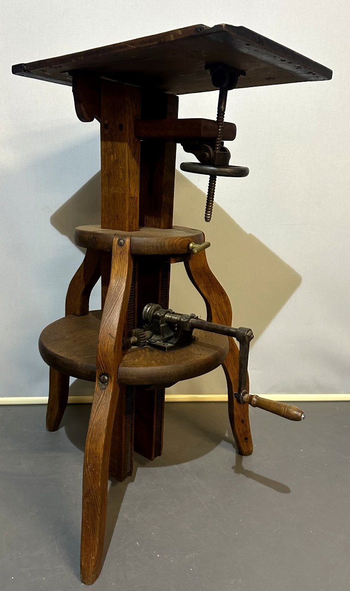 19th Century Double Rack Sculptor's Saddle For Photo Chamber  -photo-3