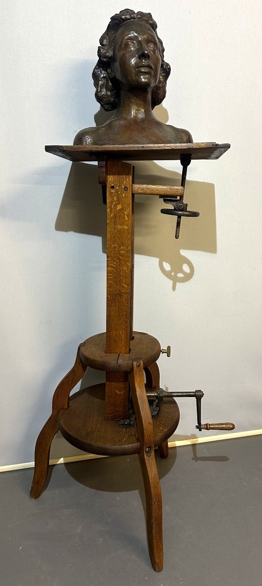 19th Century Double Rack Sculptor's Saddle For Photo Chamber  -photo-4