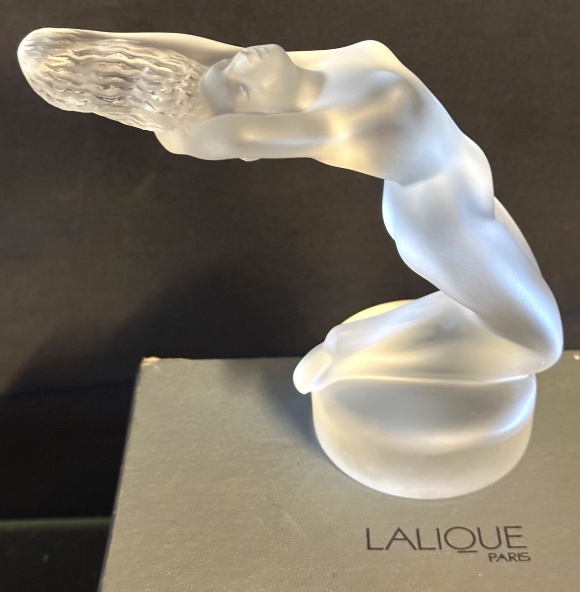 LALIQUE Statuette mascotte CHRYSIS signé Créé en 1931 par René LALIQUE Réf Marcilhac 1183-photo-3