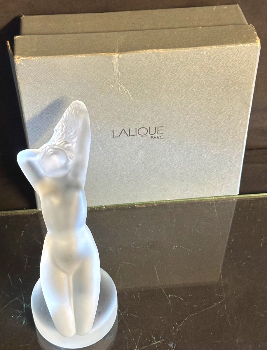 LALIQUE Statuette mascotte CHRYSIS signé Créé en 1931 par René LALIQUE Réf Marcilhac 1183-photo-3