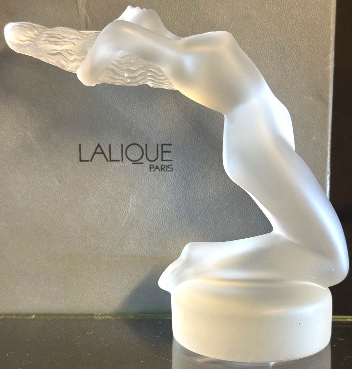 LALIQUE Statuette mascotte CHRYSIS signé Créé en 1931 par René LALIQUE Réf Marcilhac 1183