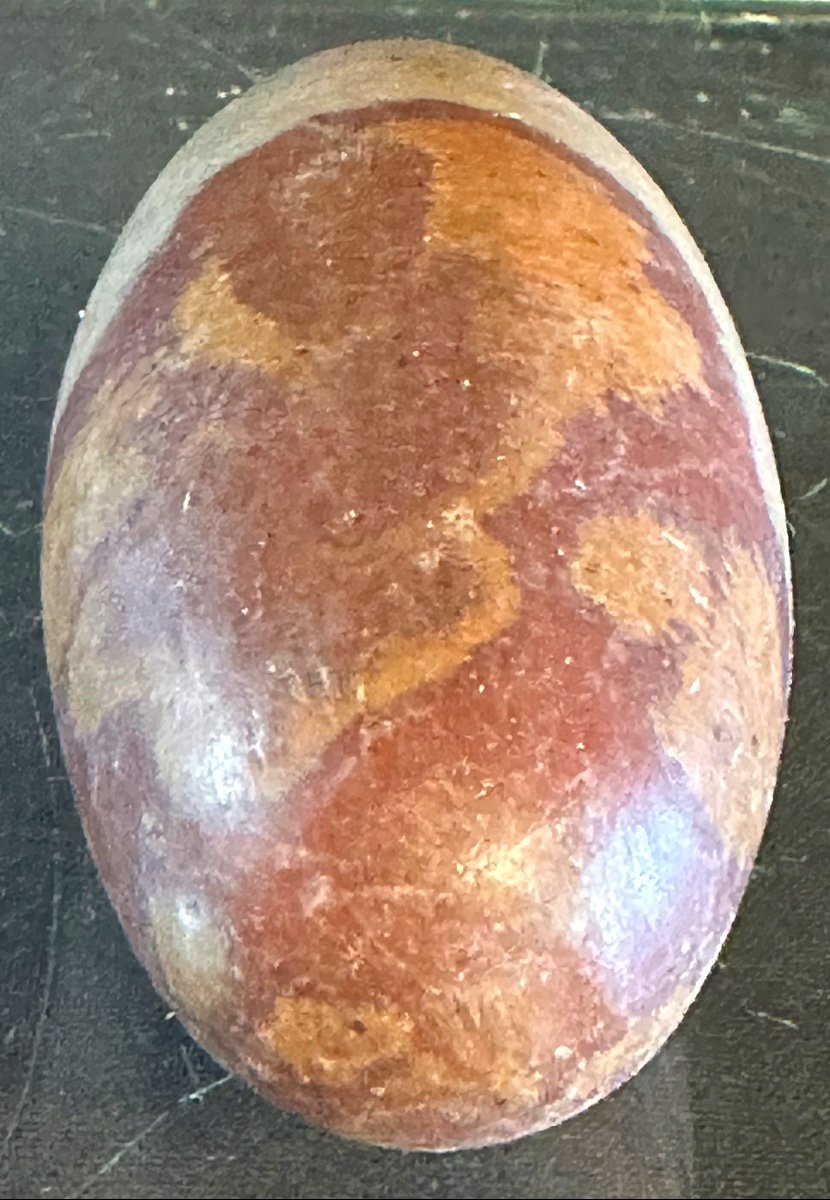 SHIVA LINGAM en Jaspe poli 10,6cm Inde Méditation -photo-2