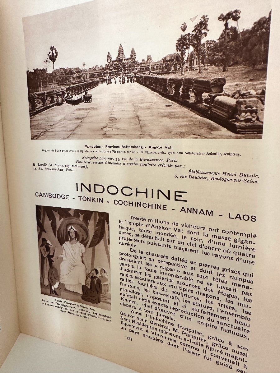 à travers l’exposition Coloniale 1931 Nicoll Couverture Van Dongen Livre et planches hors texte-photo-6