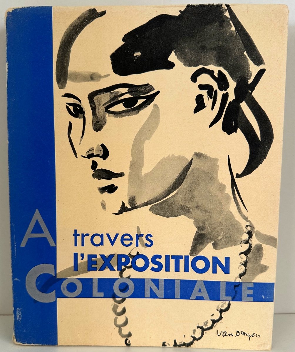 à travers l’exposition Coloniale 1931 Nicoll Couverture Van Dongen Livre et planches hors texte