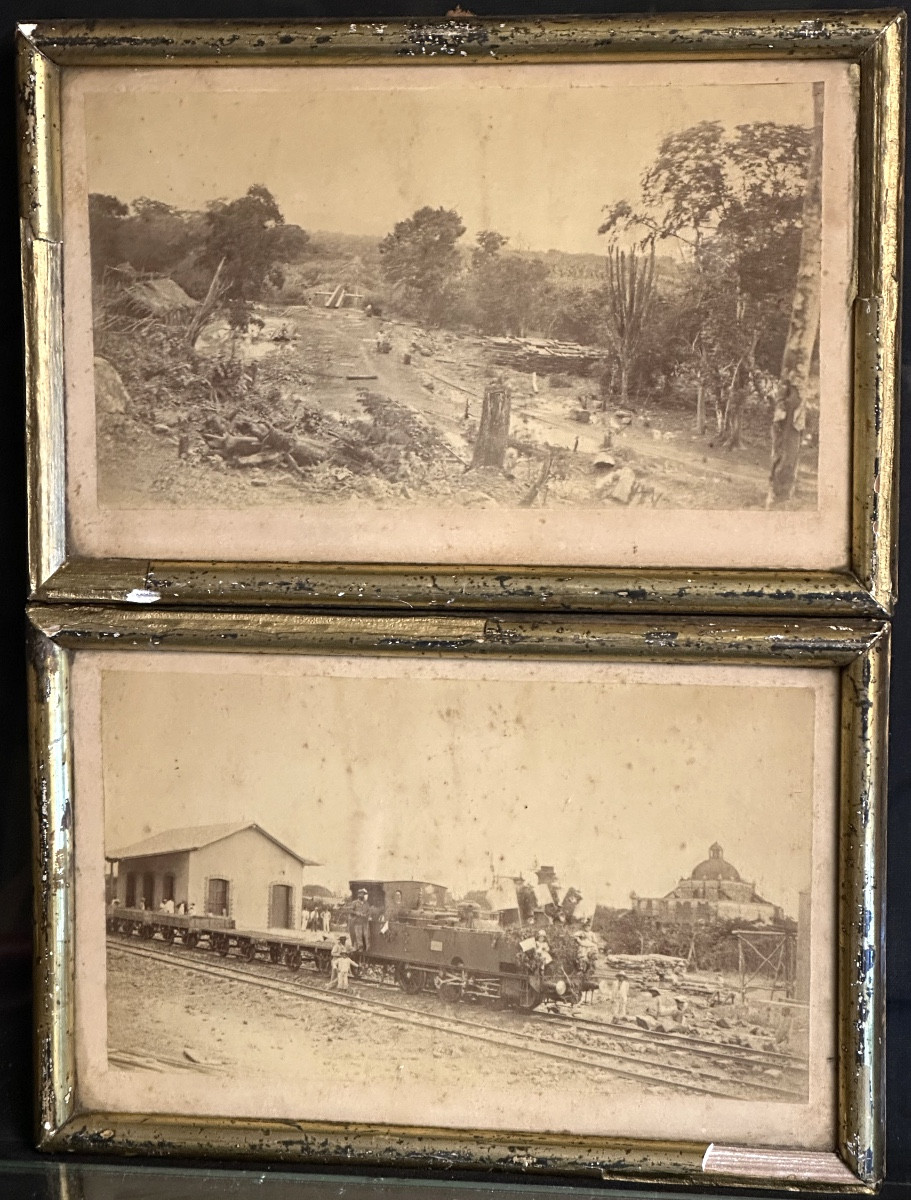 2 Photographies Venezuela 1ere Ligne De Chemin De Fer Train Photo Sncf