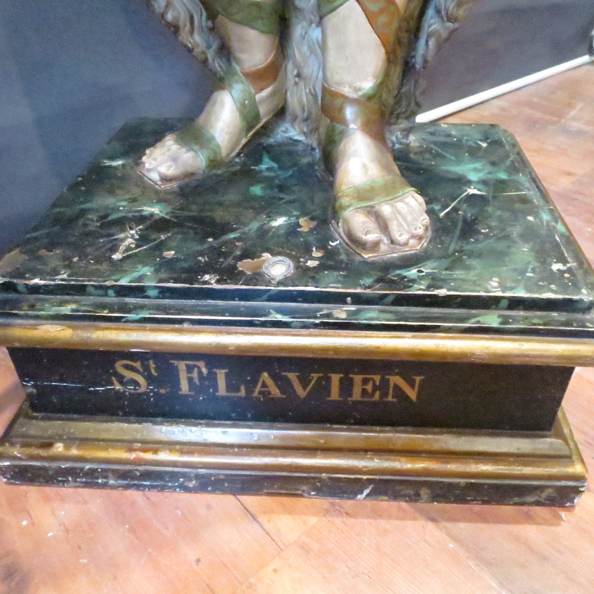 Tres Grande Reliquary Statue Saint Flavien 177 Cm Nineteenth Tbe-photo-3