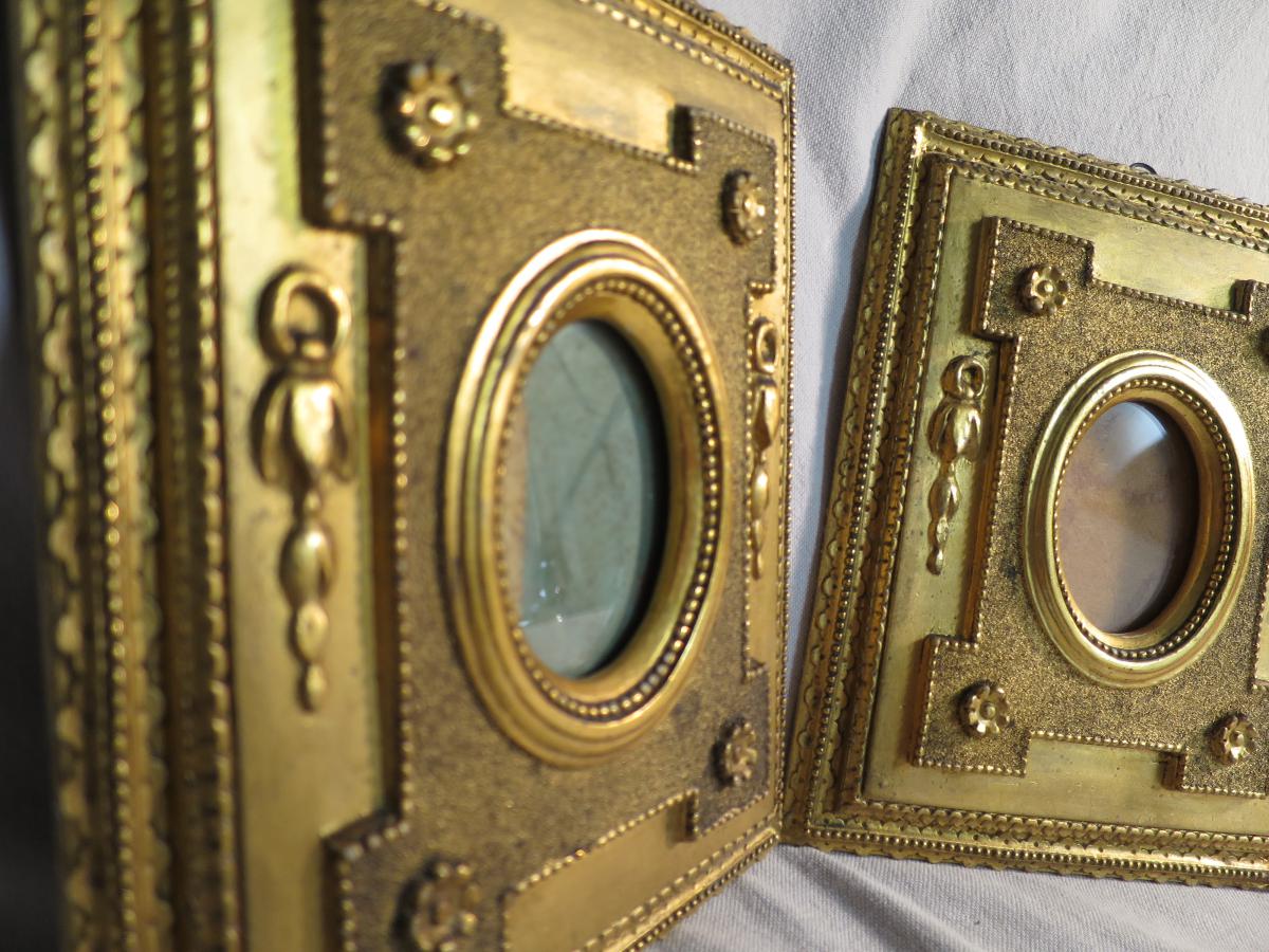 Pair Of Door Frames Photo Stucco Louis XVI XIX Dore Photos-photo-2