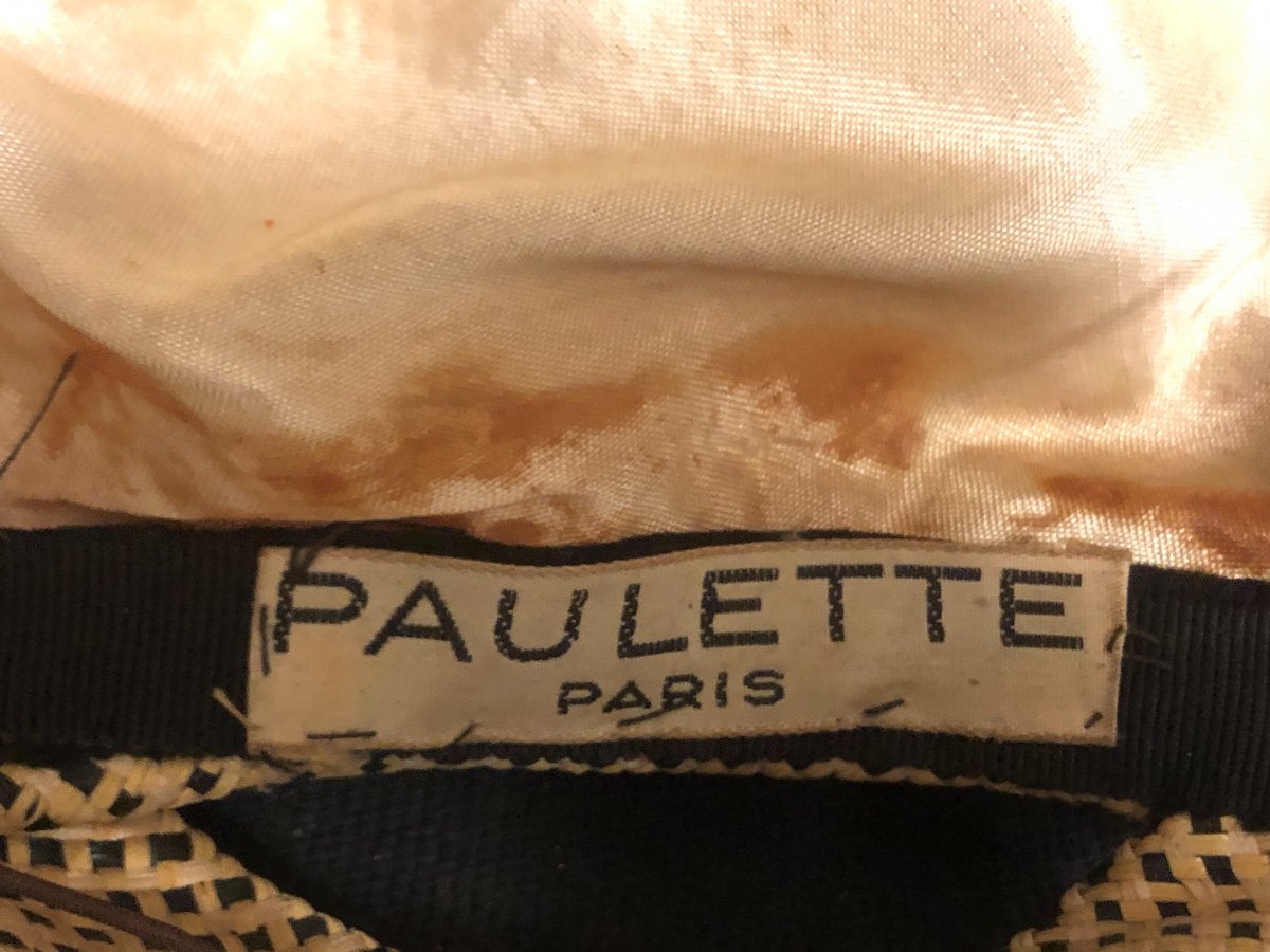 Paulette Branded Lady's Hat, Fashionable Bibi Headdress-photo-2