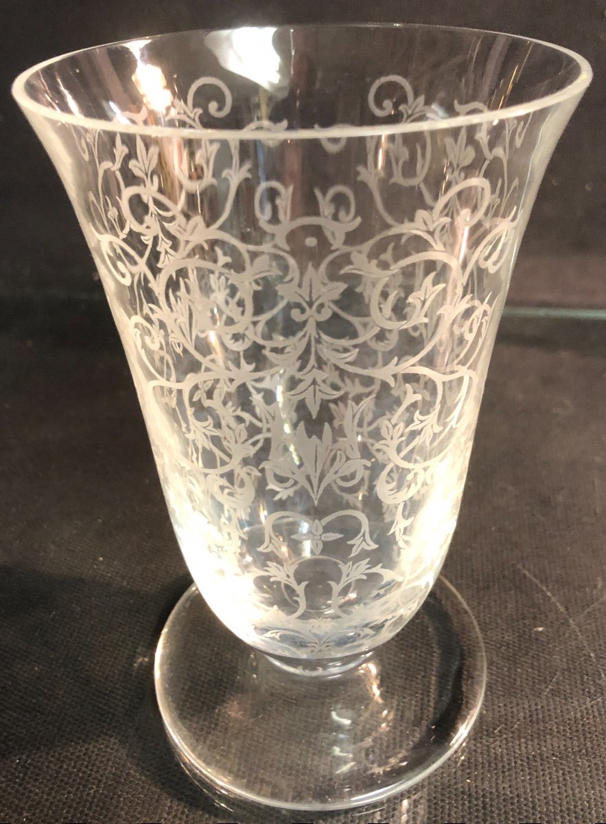 BACCARAT Vase tulipe en cristal Modèle MICHEL-ANGE En très bon état-photo-2