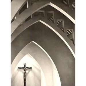 Georges BOYER Lyon XXe OGIVES Photo cinétique 1950 Photographie religion Christ /13