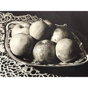 Georges BOYER Lyon XXe Photographie Nature morte aux fruits Photo /44