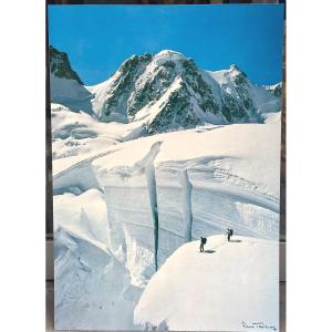 Pierre TAIRRAZ Grande photographie 72x51cm L’appel du grand Abîme Glacier photo Chamonix Alpes montagne /1