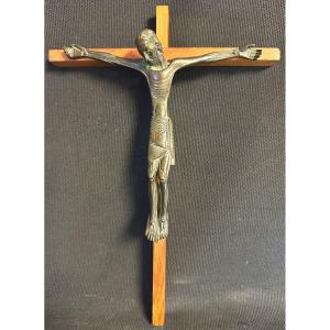 Jean LAMBERT-RUCKI 1888-1967 Christ en croix bronze vers 1940 Lambert Rucki 