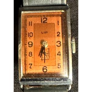 LIP montre CHURCHILL T18 à cadran saumon vers 1940