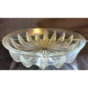 LALIQUE Grande coupe Châtaignier Modèle créé en 1933 par René Lalique Art Deco Réf Marcilhac