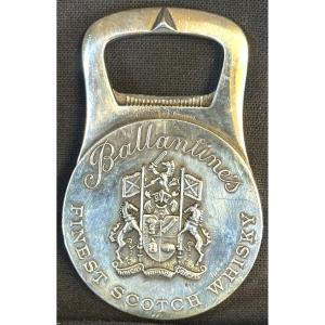 Christofle Ballantine's Scotch Whisky Bottle Opener Silver Metal /1