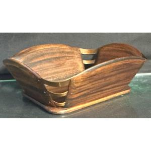 Jacques Emile Ruhlmann Rare Mail Basket Rosewood Company Of French Arts /1 