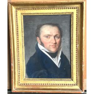 Charles LANGLOIS de SEZANNE 1757-1845 Portrait d’homme Musées Collections En très bon état 