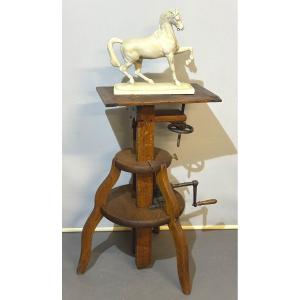 19th Century Double Rack Sculptor's Saddle For Photo Chamber  