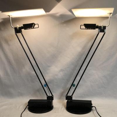 Sacha Ketoff Pair Of Articulated Lamps Model Wo 1985 Publisher Aluminor Lamp Wo