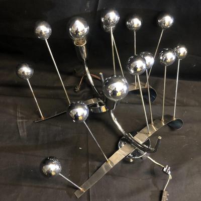 Pair Of Spoutnik Sconces With 6 Balls And 1 Tbe Sputnik Dandelion Bulb